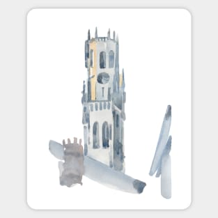 Medieval bell tower of Bruges, Belgium. Sticker